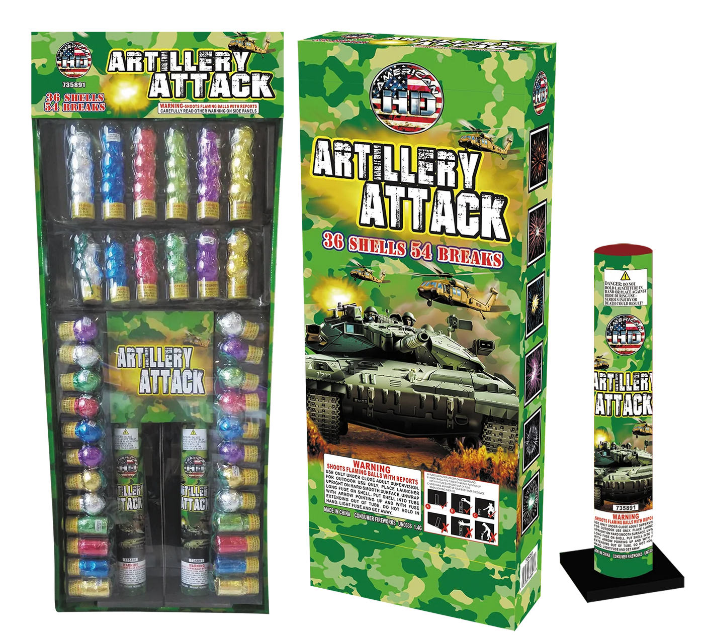 American Artillery (24 Shells 36 Breaks)