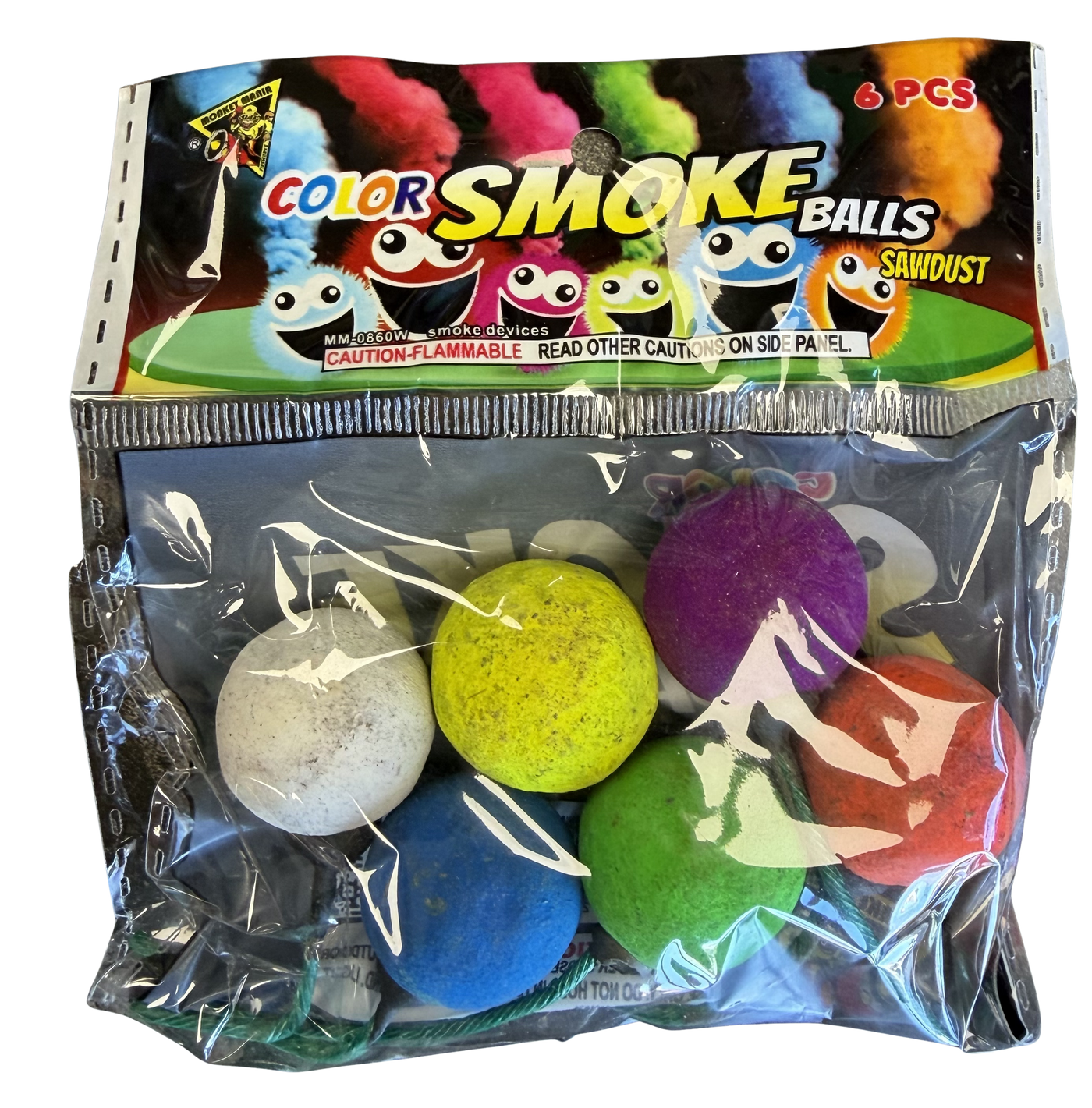 color smoke balls