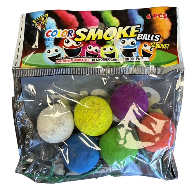 color smoke balls