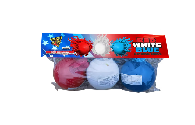 Red White Blue Smoke Ball