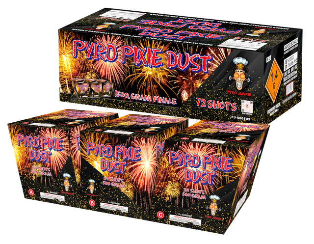 Pyro Pixie Dust 72 Shots 1500 Grams