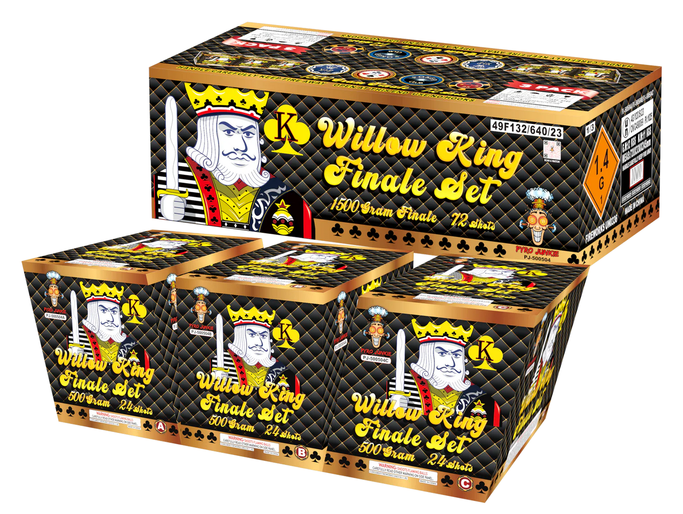 Willow King Finale Set 72 shots 1500 Grams