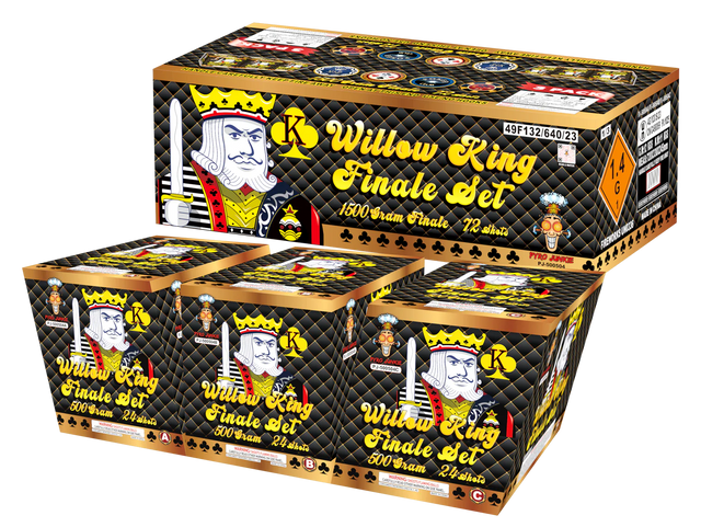Willow King Finale Set 72 shots 1500 Grams